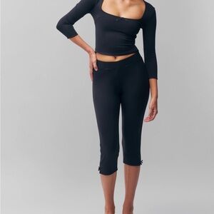 Danielle Guizio Black Capris